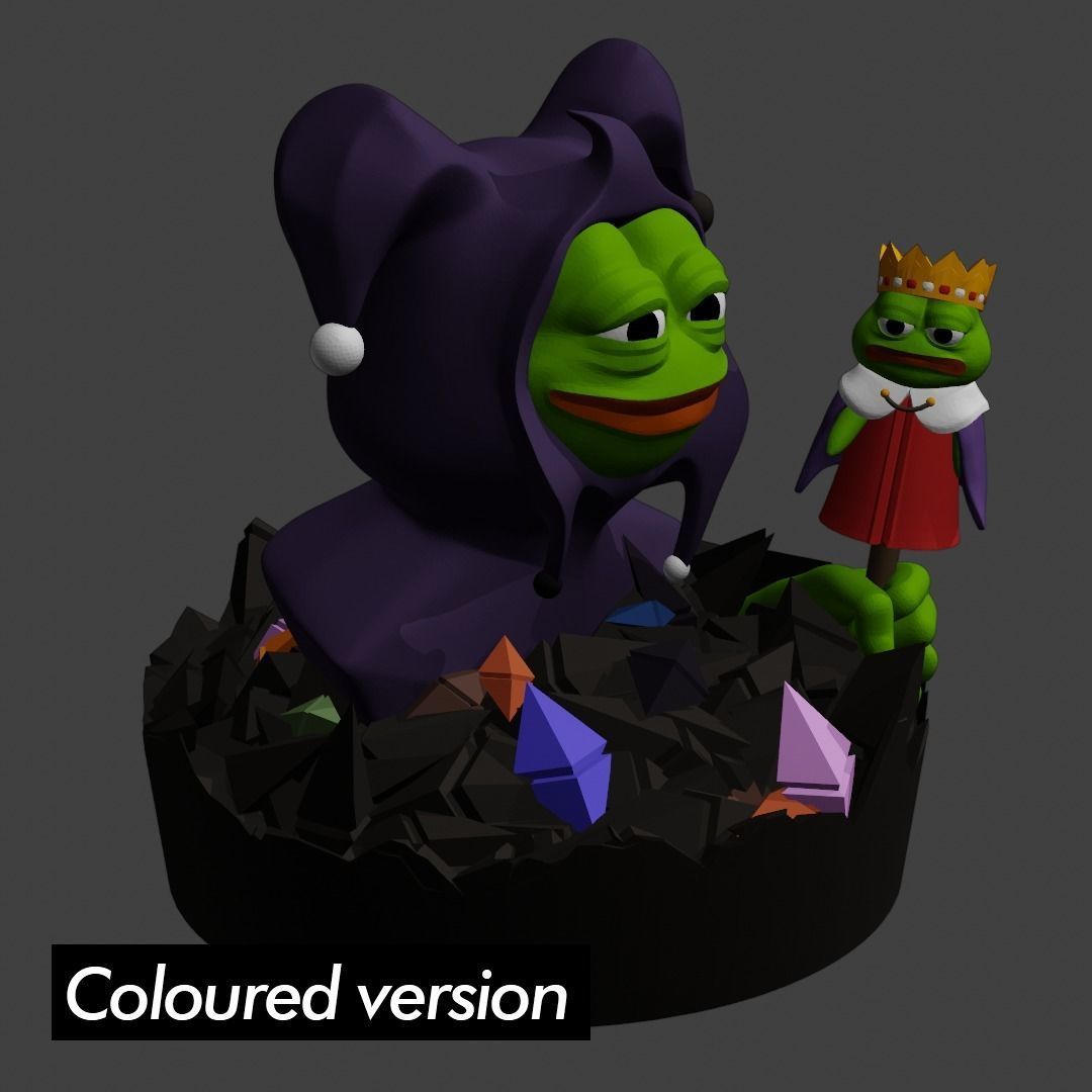 Jester Pepe Low-poly 3D model_11