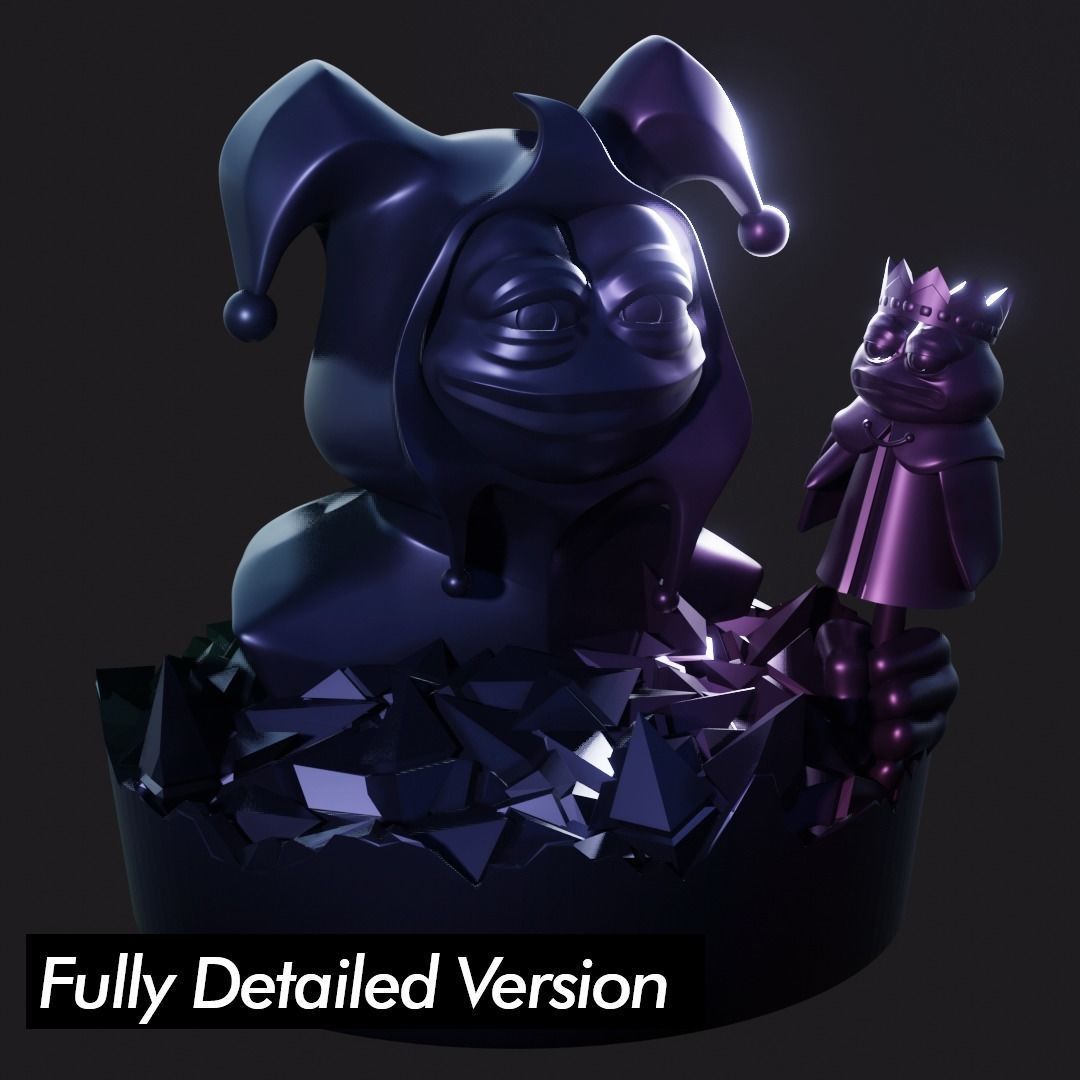 Jester Pepe Low-poly 3D model_8