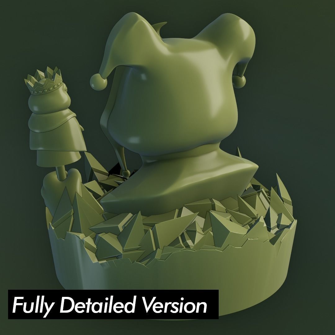 Jester Pepe Low-poly 3D model_4