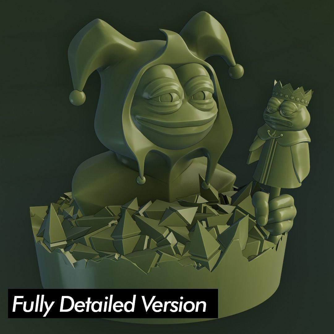 Jester Pepe Low-poly 3D model_3