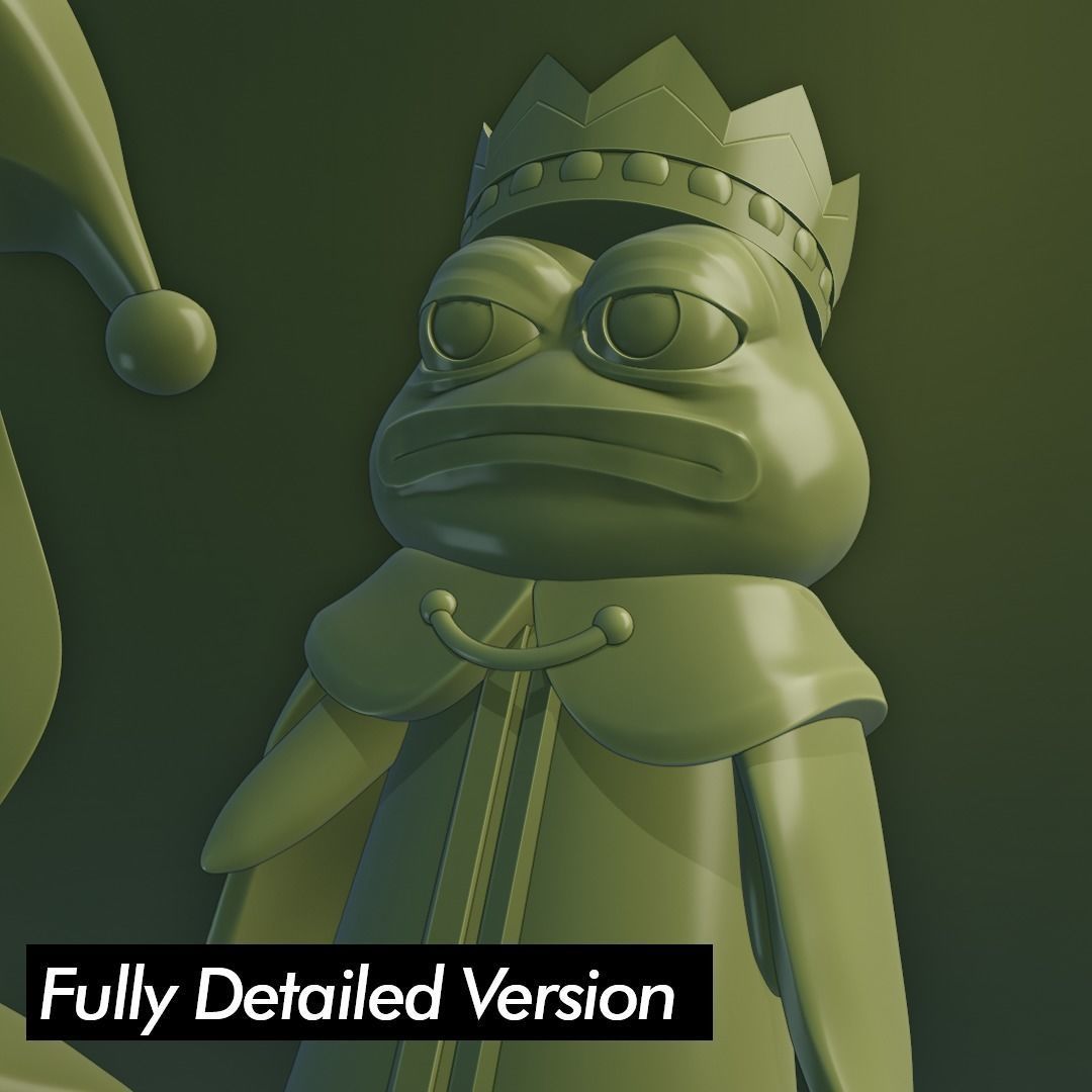 Jester Pepe Low-poly 3D model_6