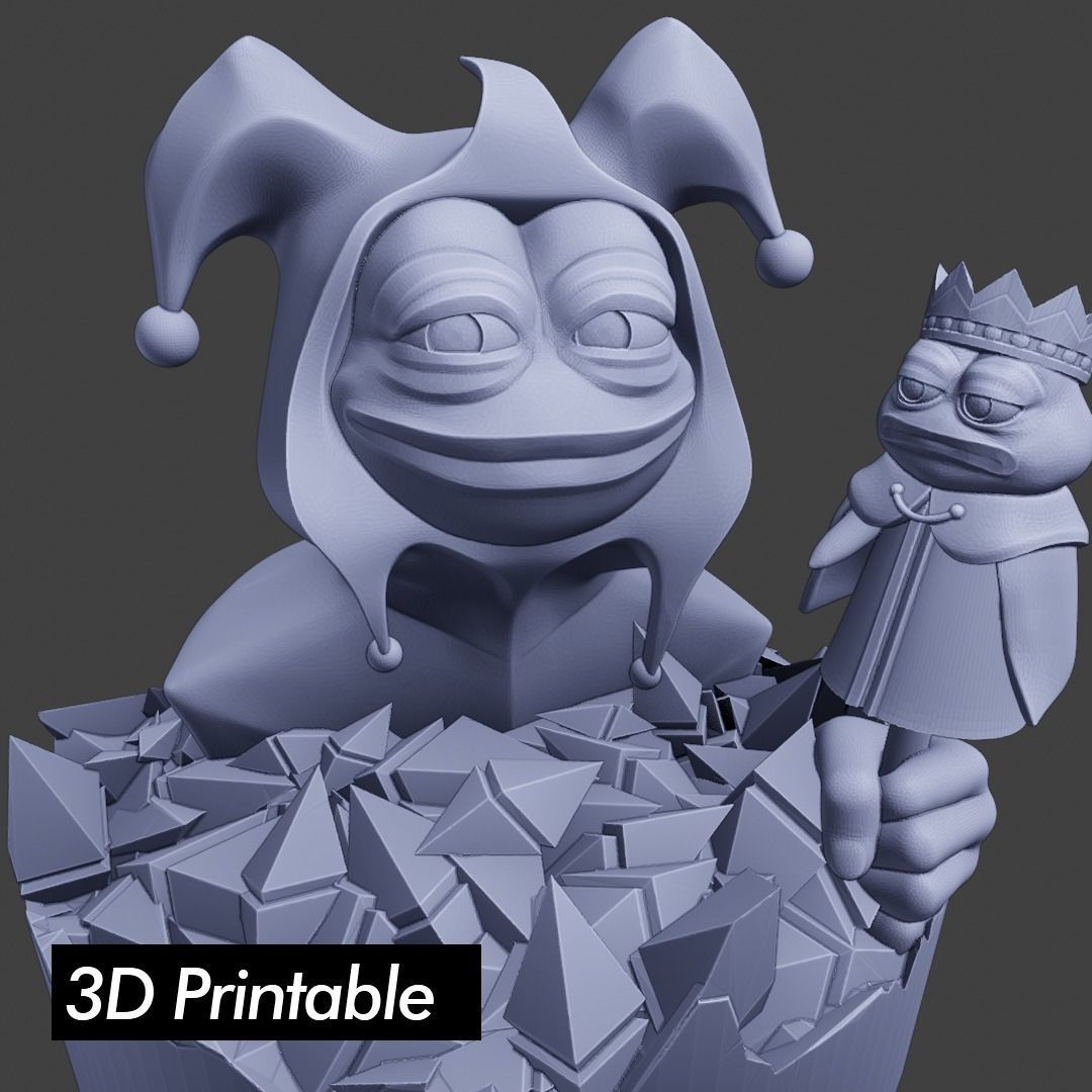 Jester Pepe Low-poly 3D model_16