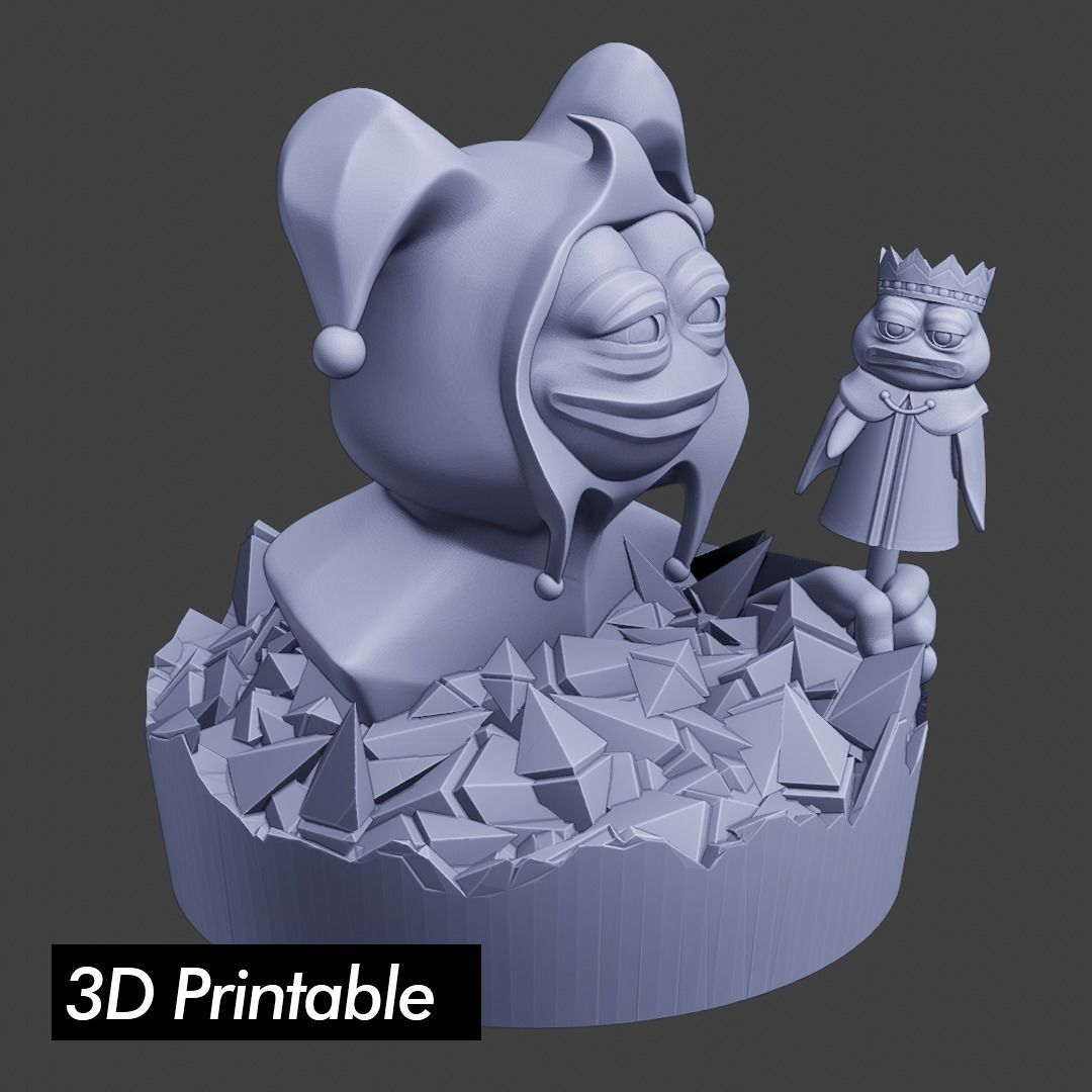 Jester Pepe Low-poly 3D model_18