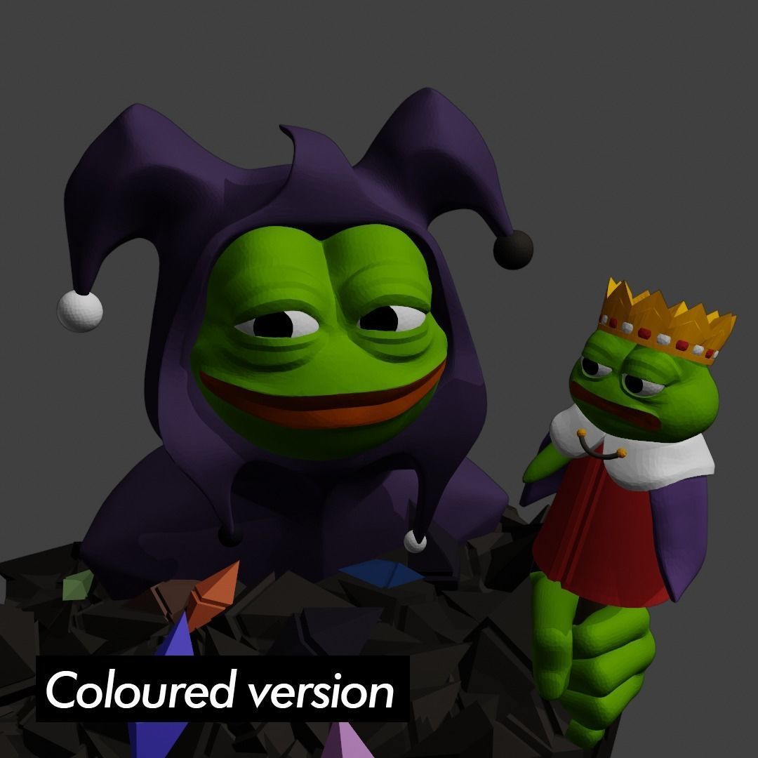 Jester Pepe Low-poly 3D model_14