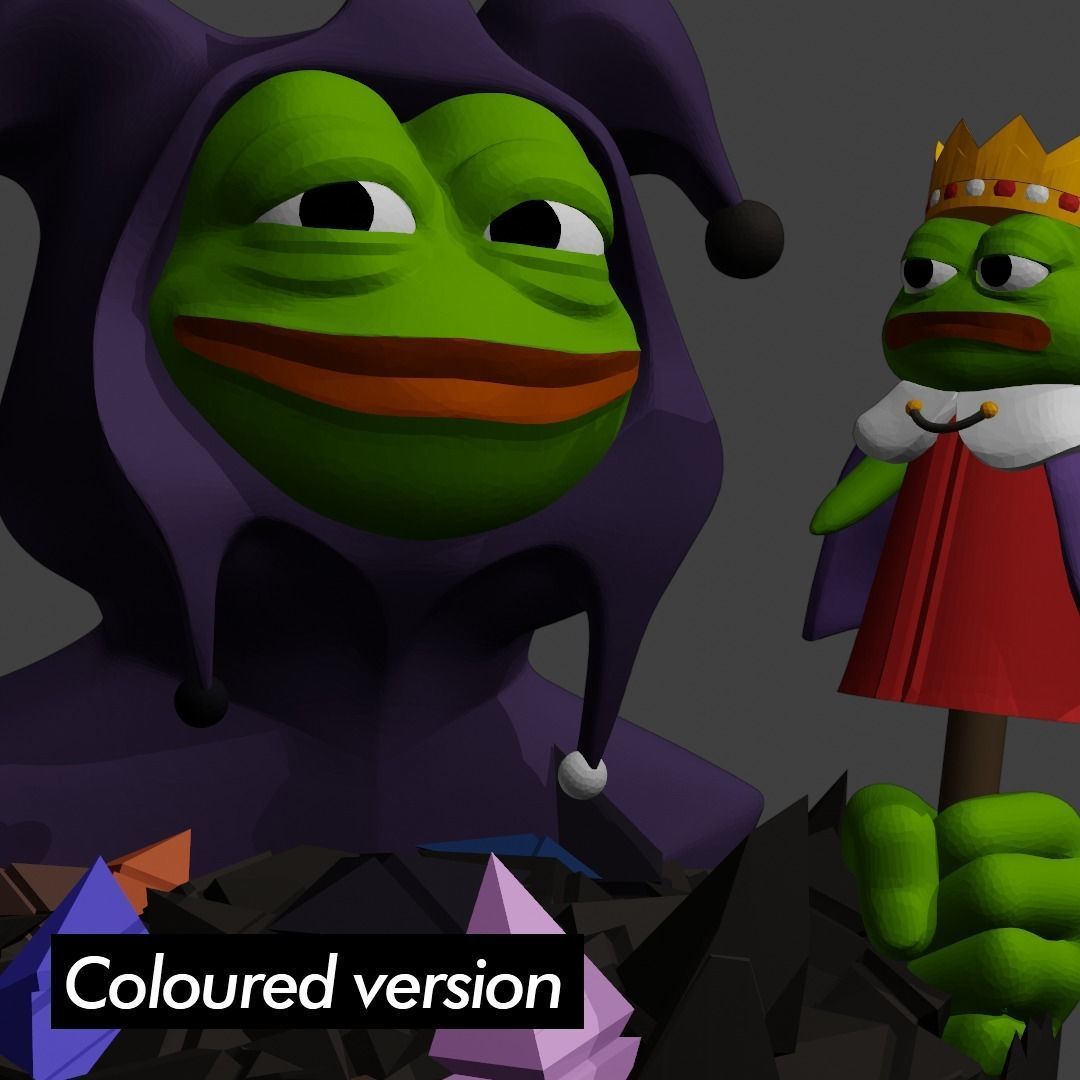 Jester Pepe Low-poly 3D model_15