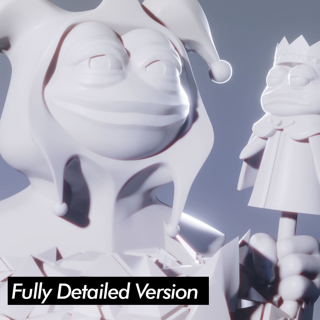Jester Pepe Low-poly 3D model_1
