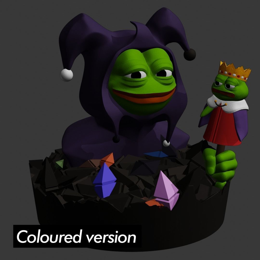 Jester Pepe Low-poly 3D model_9