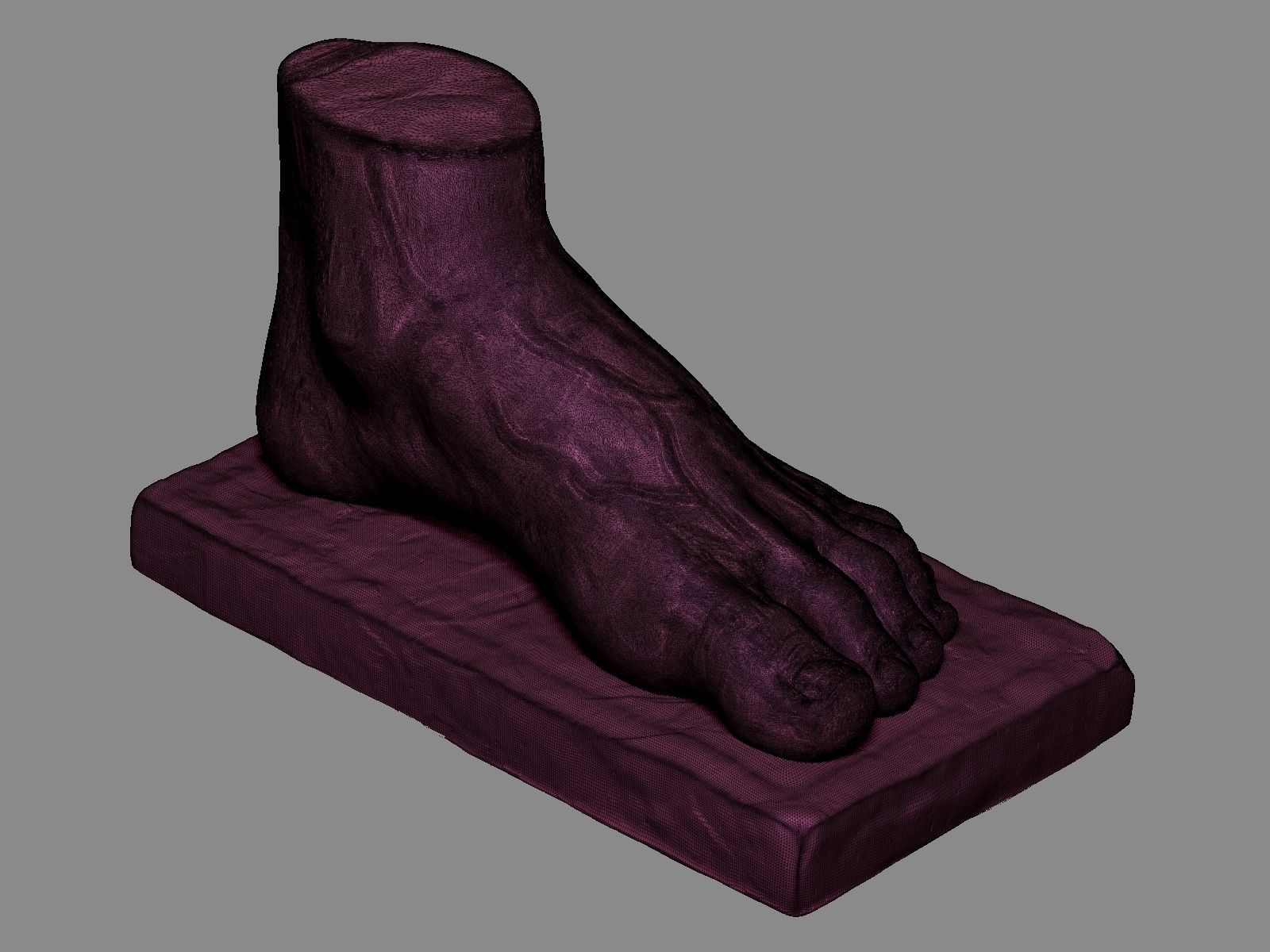 Foot Sculpture 1 3D print model_6