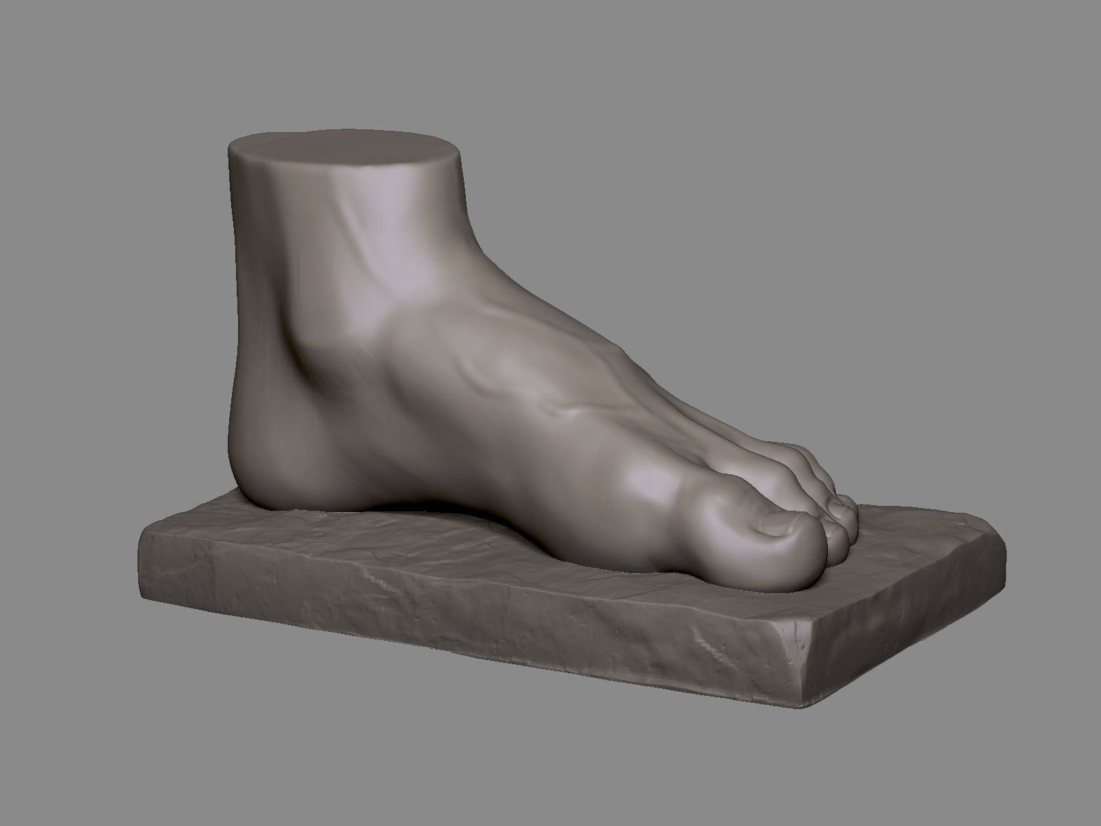 Foot Sculpture 1 3D print model_3