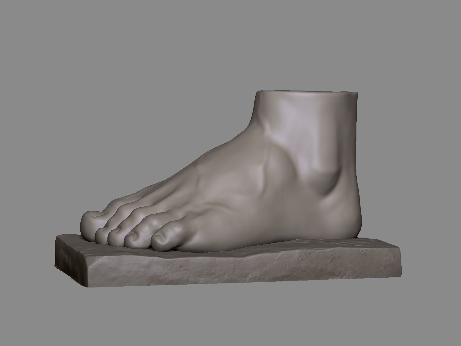 Foot Sculpture 1 3D print model_2