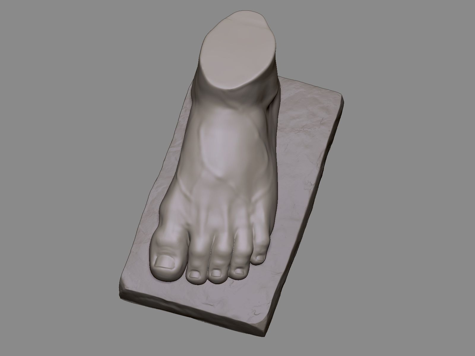 Foot Sculpture 1 3D print model_5