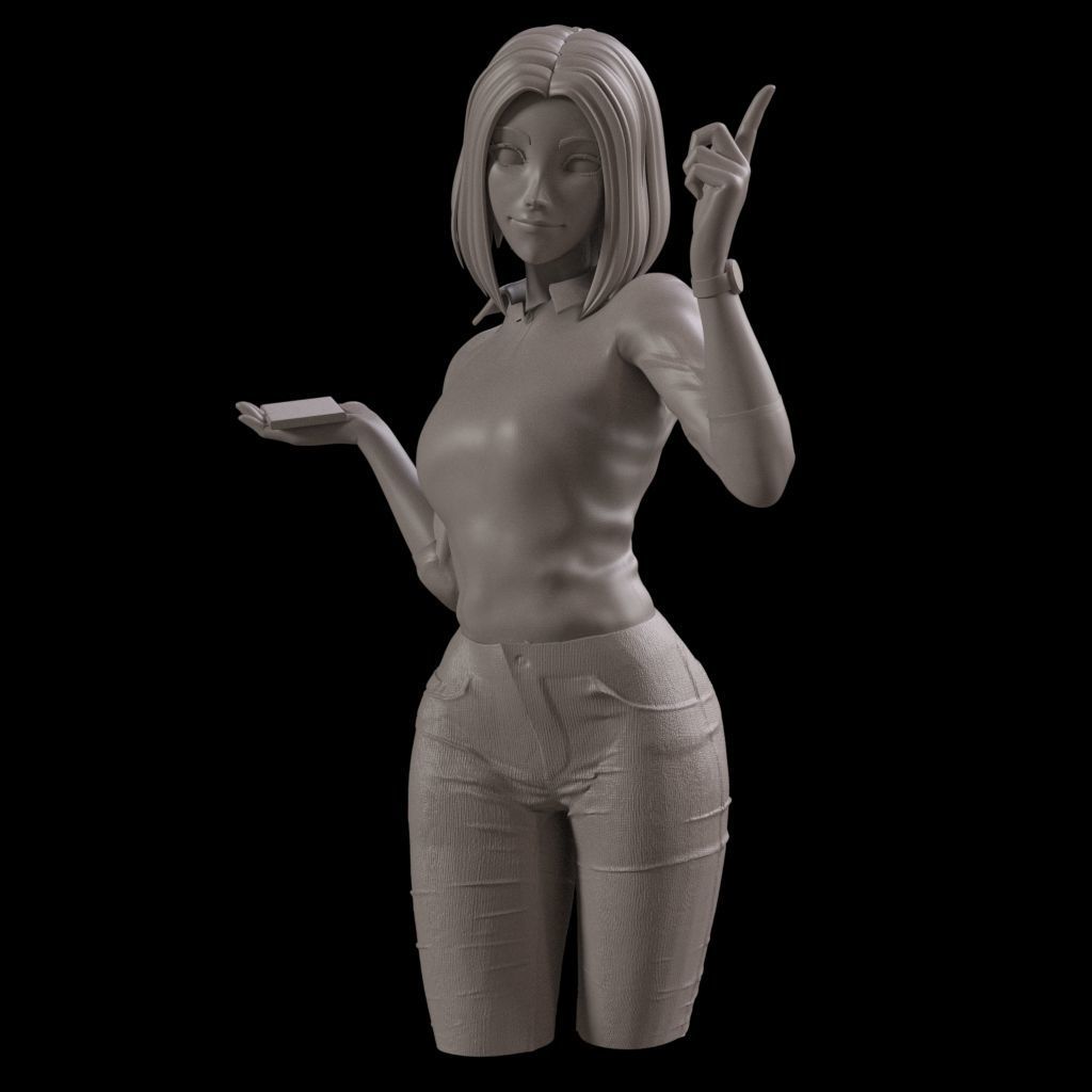 Samsung Girl Samantha  3D print model_2