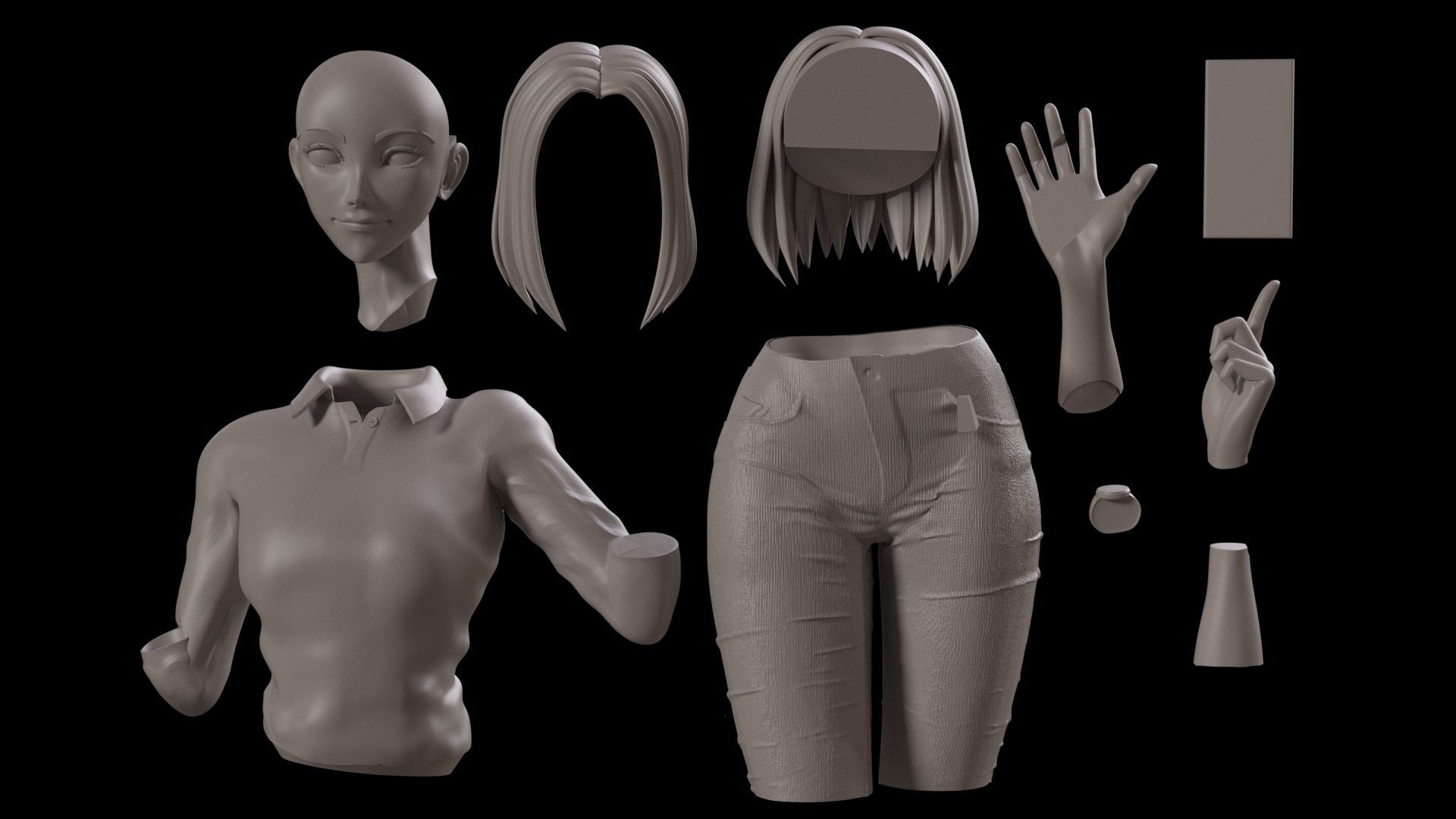 Samsung Girl Samantha  3D print model_8