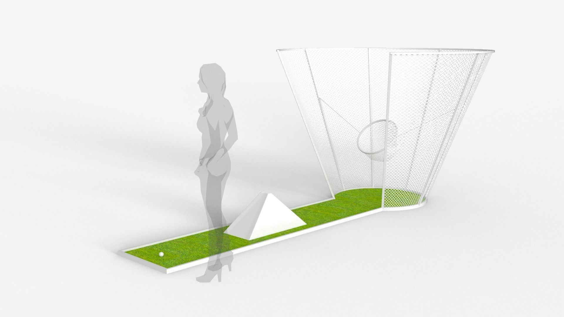 Golf Basket 3D model_3