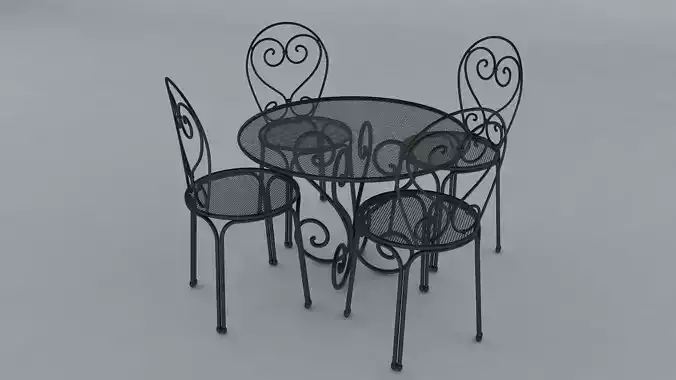 Garden Patio Furniture 3D model