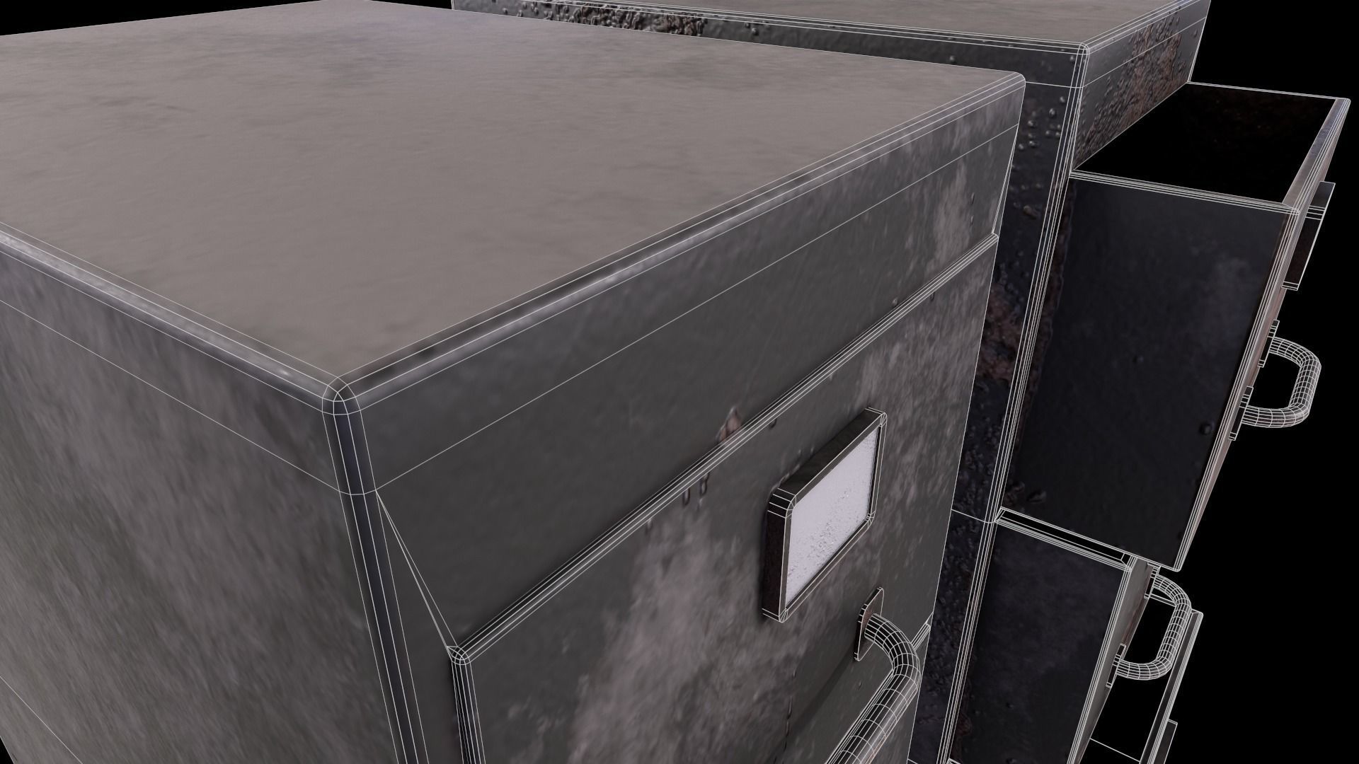 Cabinet V1 - 006 Low-poly 3D model_12