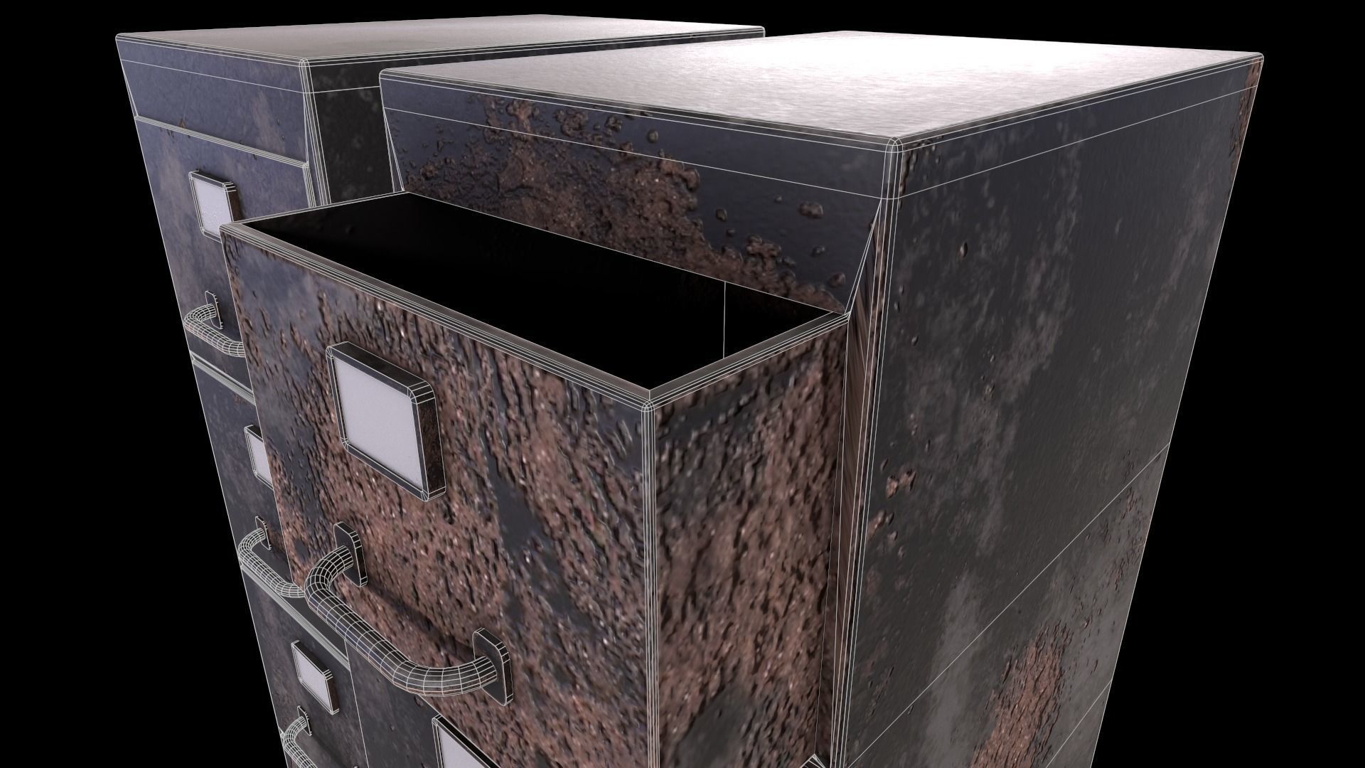 Cabinet V1 - 006 Low-poly 3D model_11