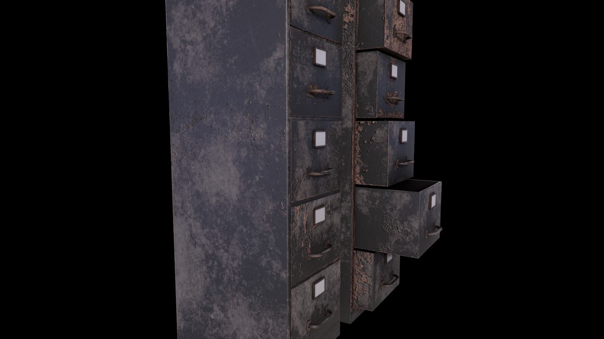 Cabinet V1 - 006 Low-poly 3D model_8