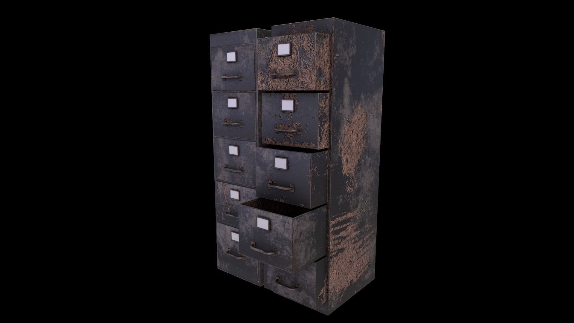 Cabinet V1 - 006 Low-poly 3D model_2