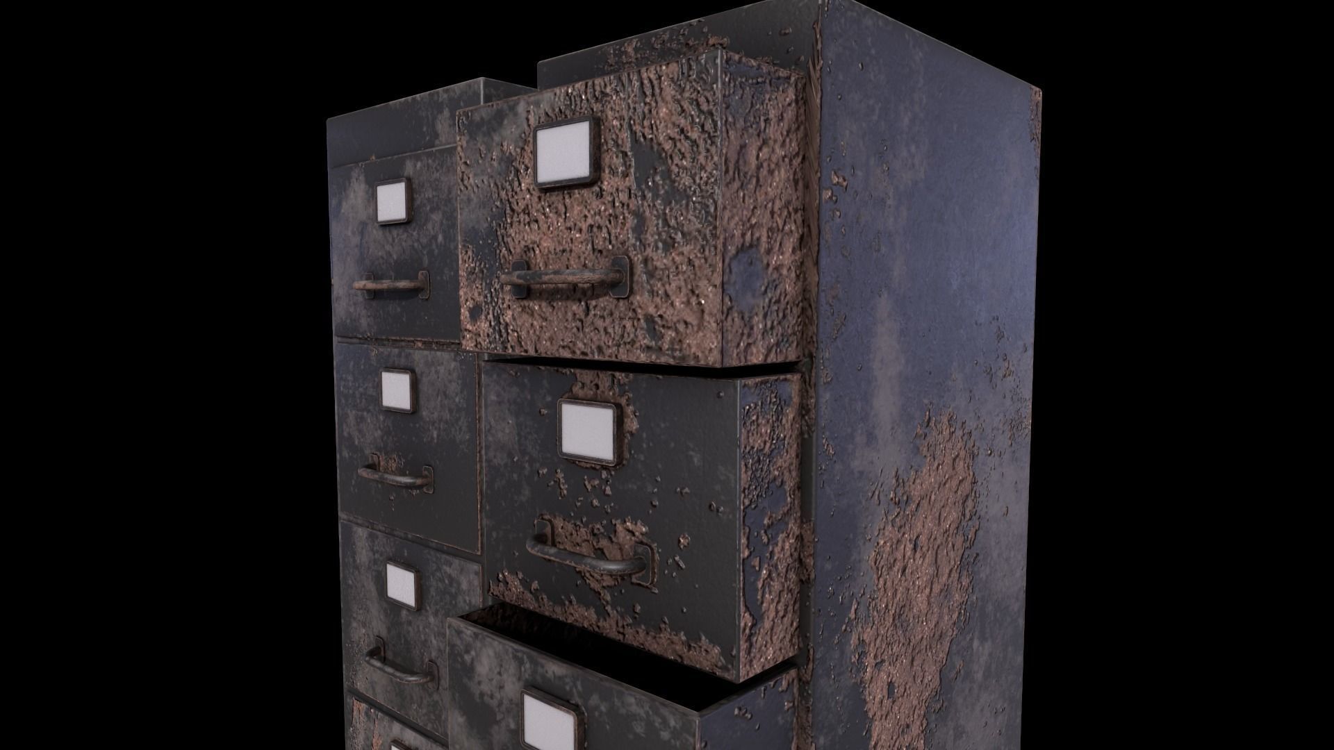 Cabinet V1 - 006 Low-poly 3D model_6