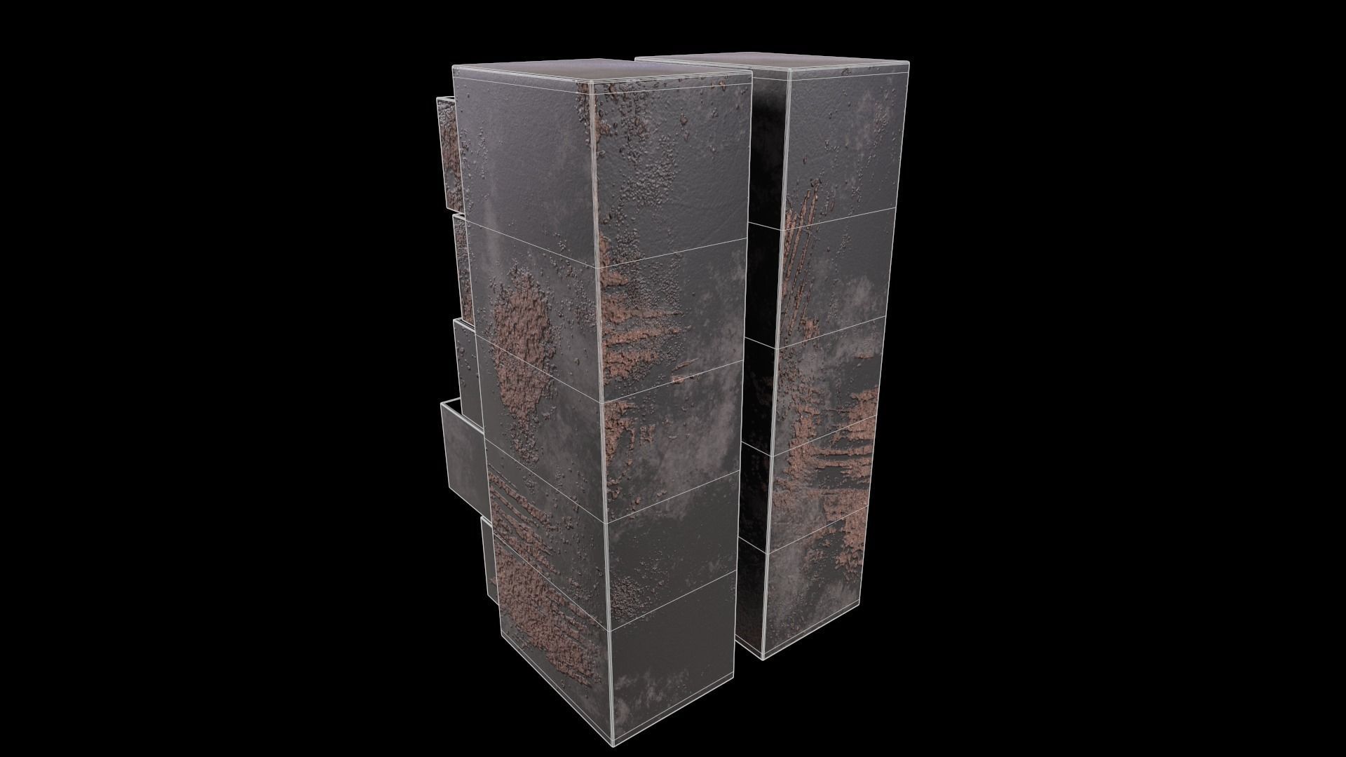 Cabinet V1 - 006 Low-poly 3D model_13