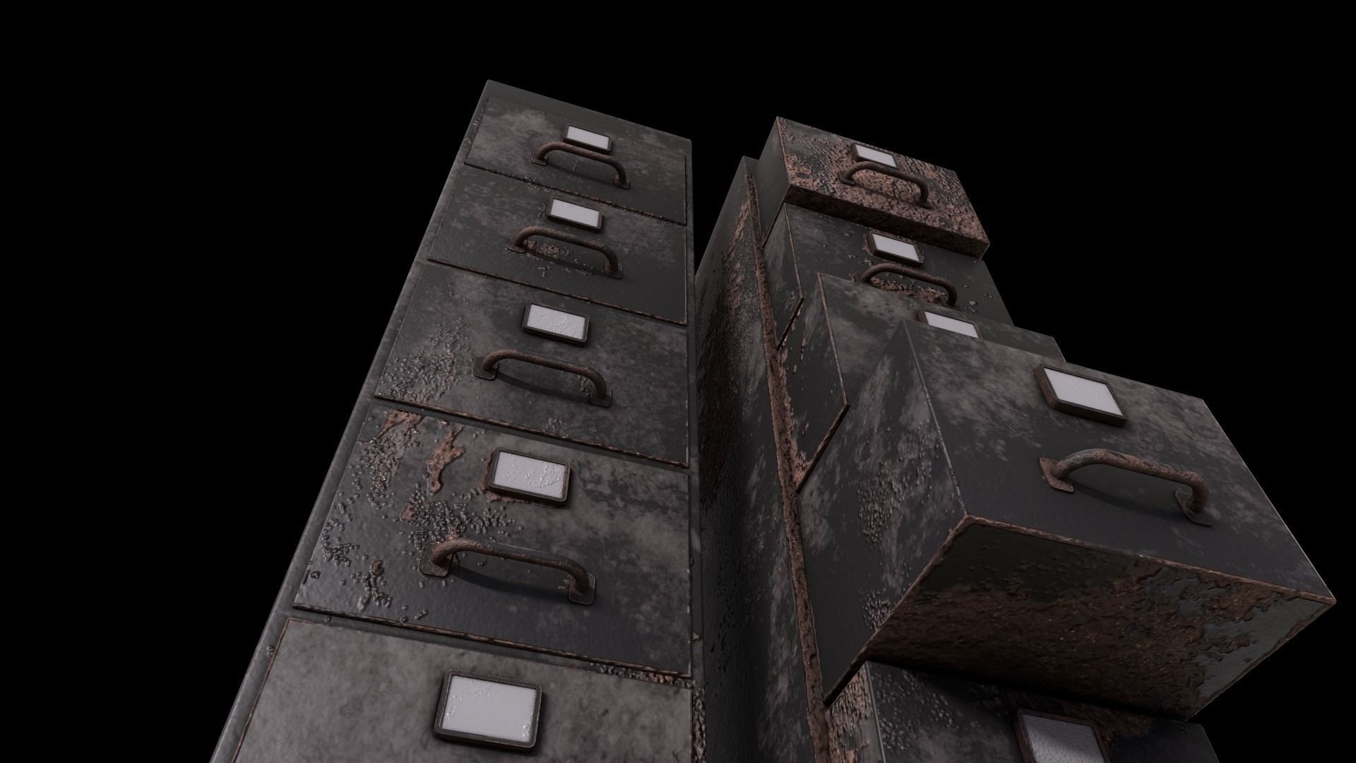 Cabinet V1 - 006 Low-poly 3D model_7