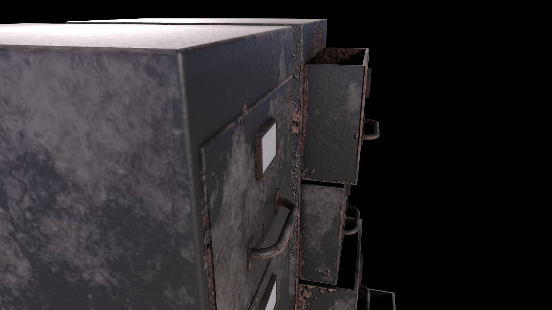 Cabinet V1 - 006 Low-poly 3D model_9