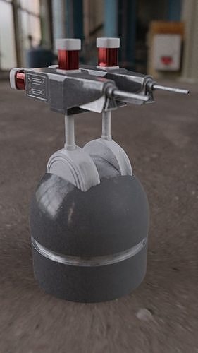 Scifi turret model 3D model