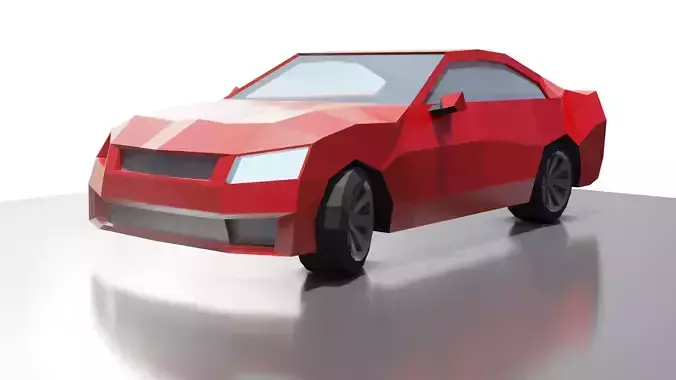 Low Poly car model