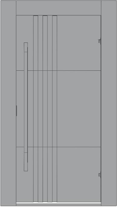 Modern Entrance Door 3D model_10