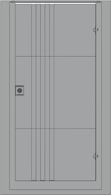 Modern Entrance Door 3D model_11