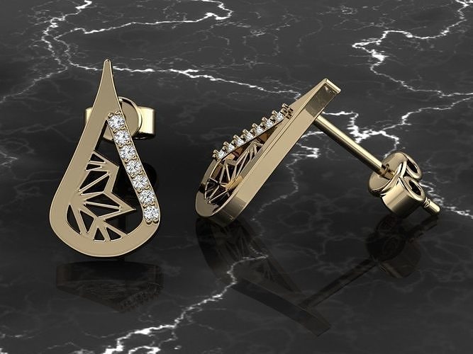 Jewelry Earring 3D print model