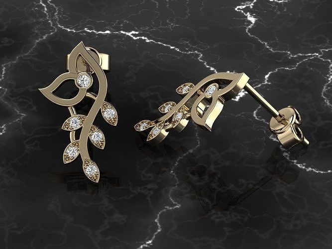 Jewelry Earring 3D print model