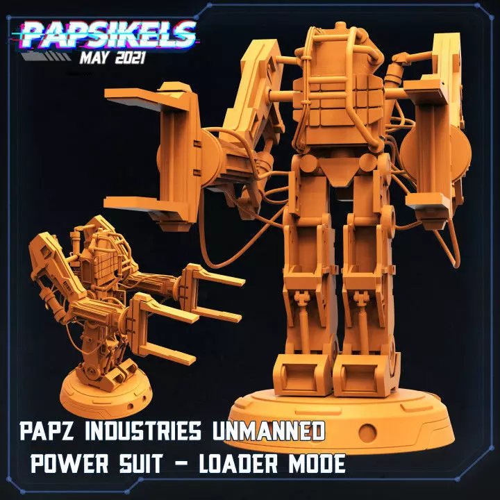 PAPZ INDUSTRIES UNMANNED POWER LOADER MODE 3D print model_0
