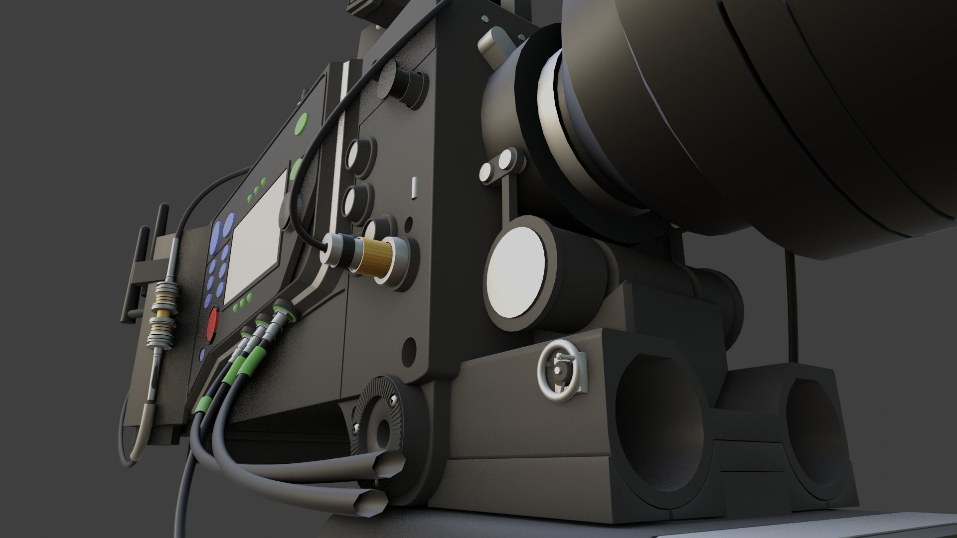 Professional Movie Camera 3D model_9
