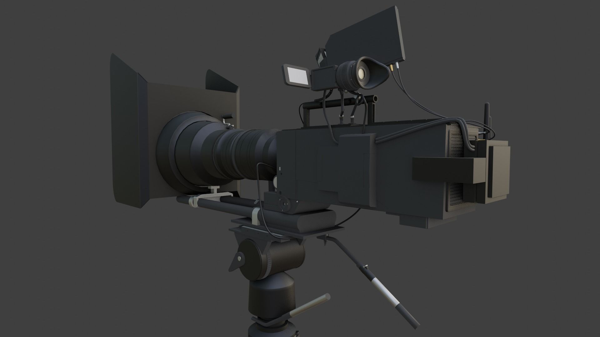Professional Movie Camera 3D model_4