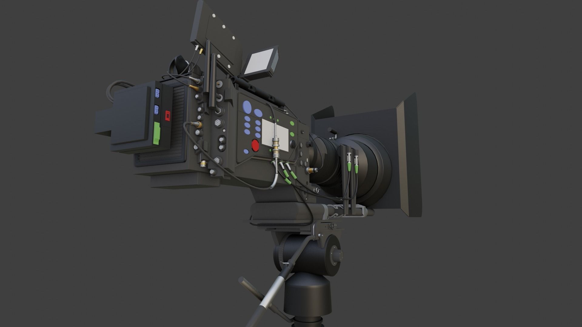 Professional Movie Camera 3D model_3