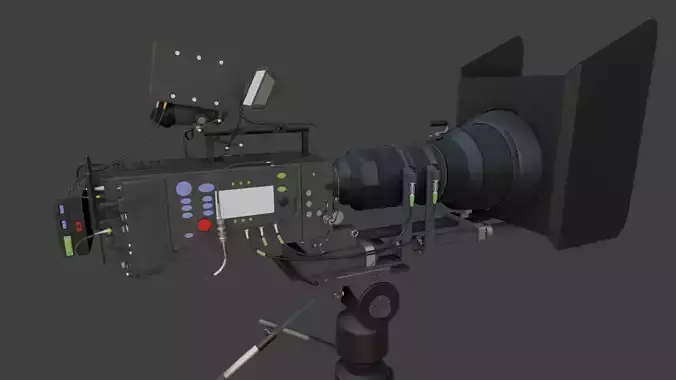 Professional Movie Camera 3D model