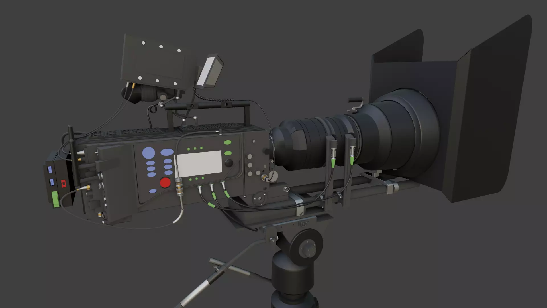 Professional Movie Camera 3D model_0