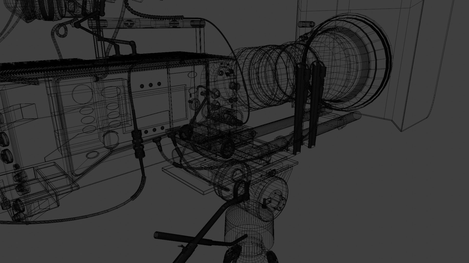 Professional Movie Camera 3D model_25