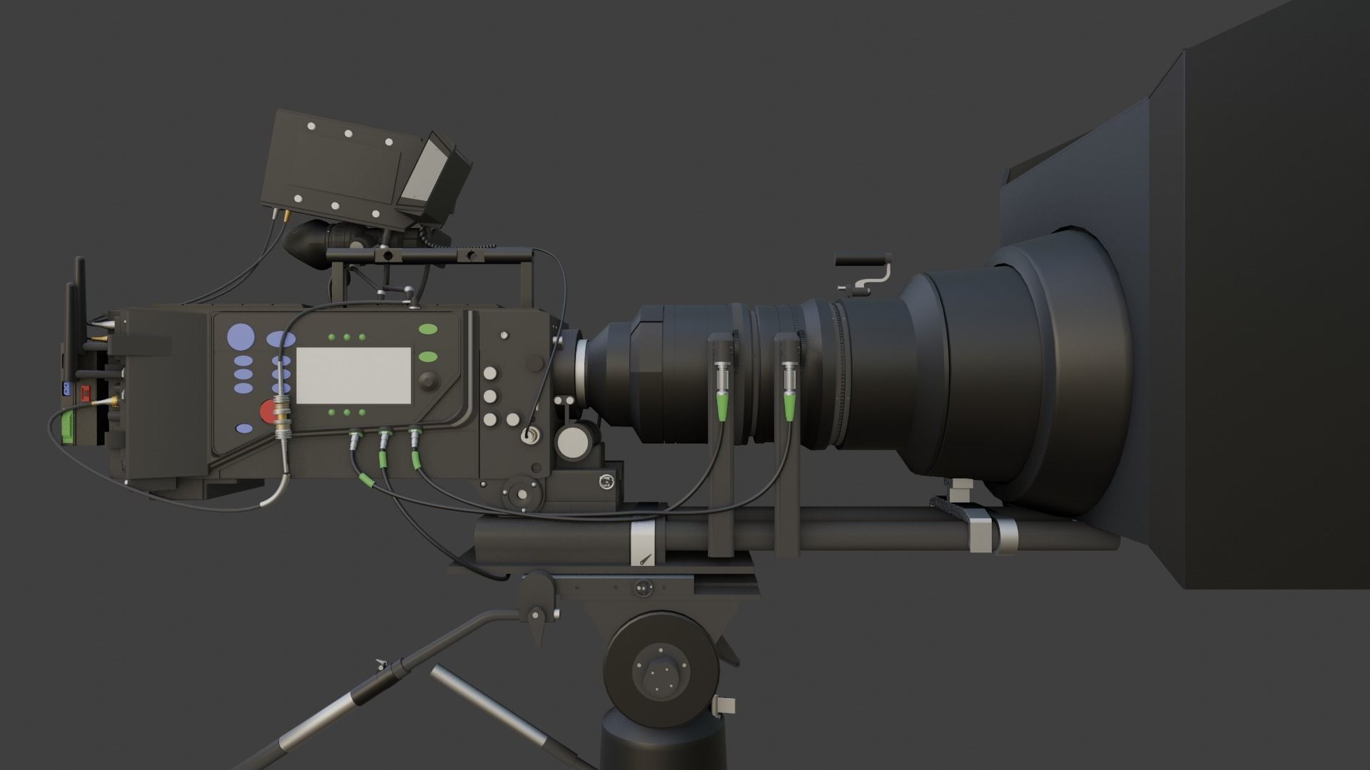 Professional Movie Camera 3D model_10