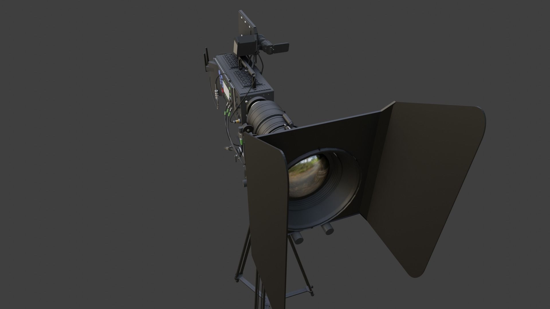 Professional Movie Camera 3D model_7