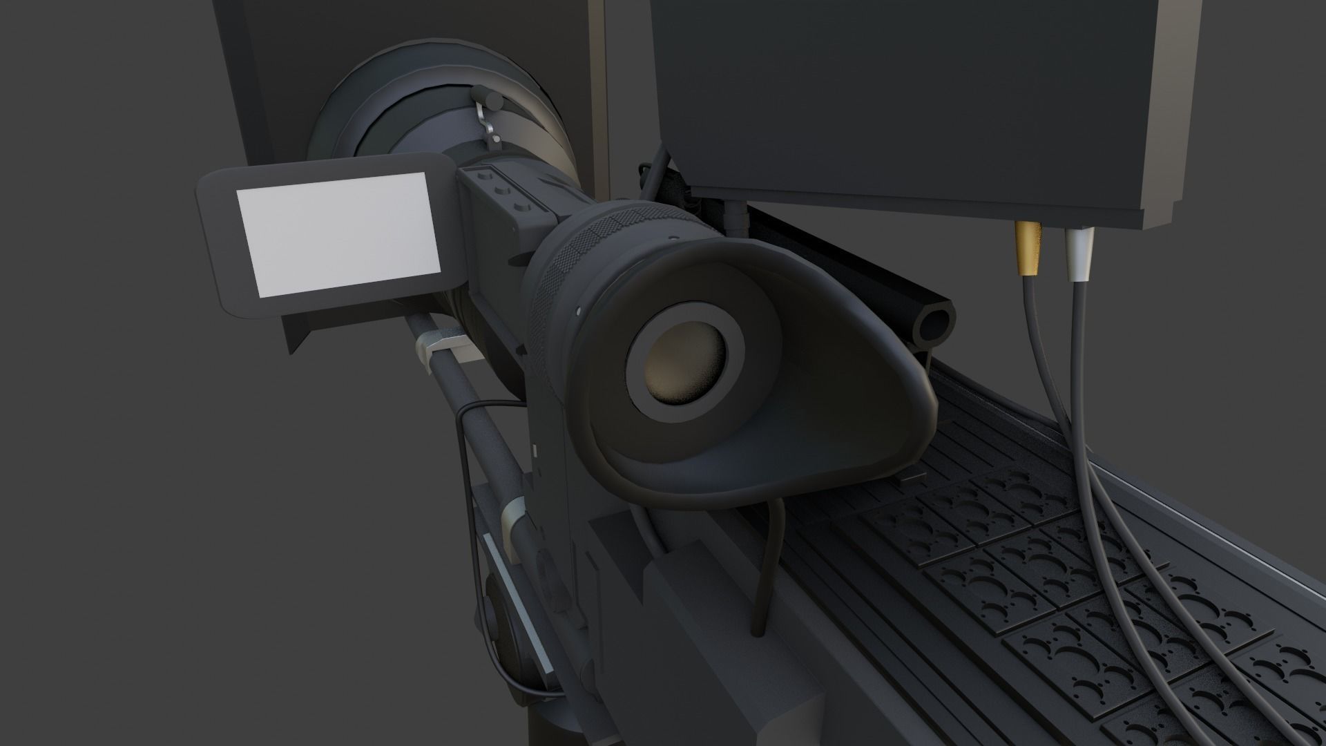 Professional Movie Camera 3D model_16
