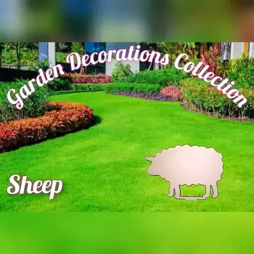 Wonderful Artificial Sheep Home and Garden Outdoor Lawn Decor 3D model