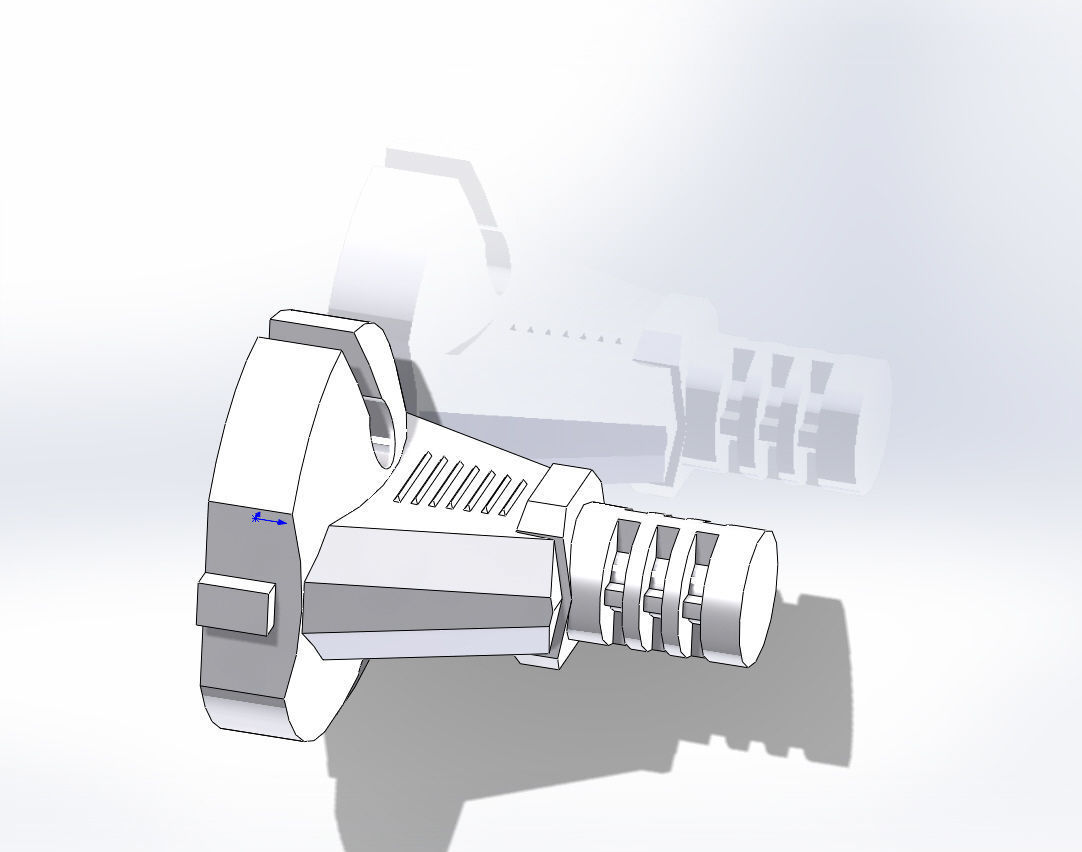 Plug for European two-pin electrical plug 220V 3D model_6