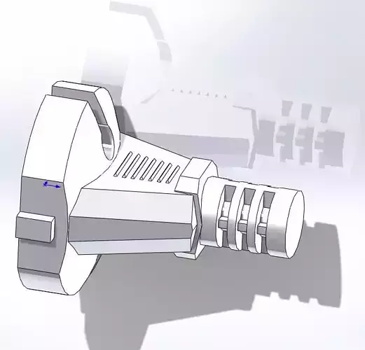 Plug for European two-pin electrical plug 220V 3D model