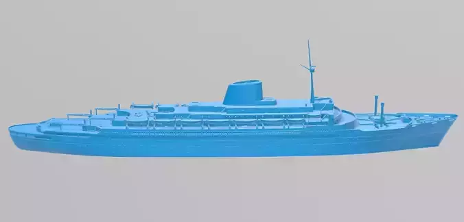 SS Andrea Doria ocean liner - waterline printable model 3D print model