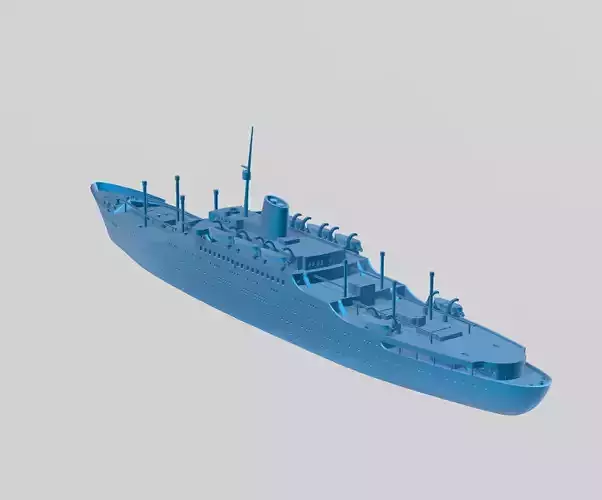 SS Stockholm ocean liner - waterline printable model 3D print model