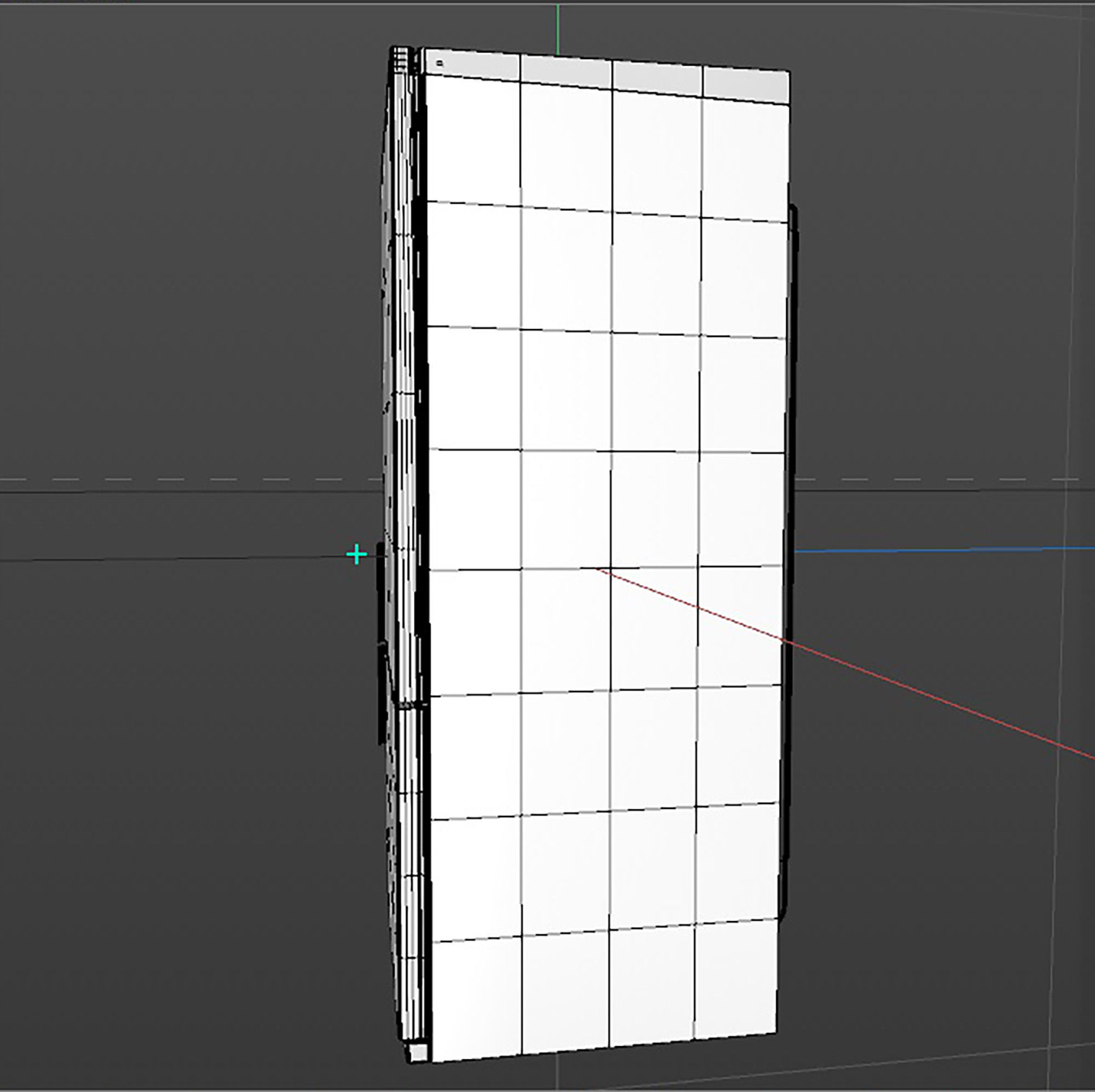 white fridge 3D model_14
