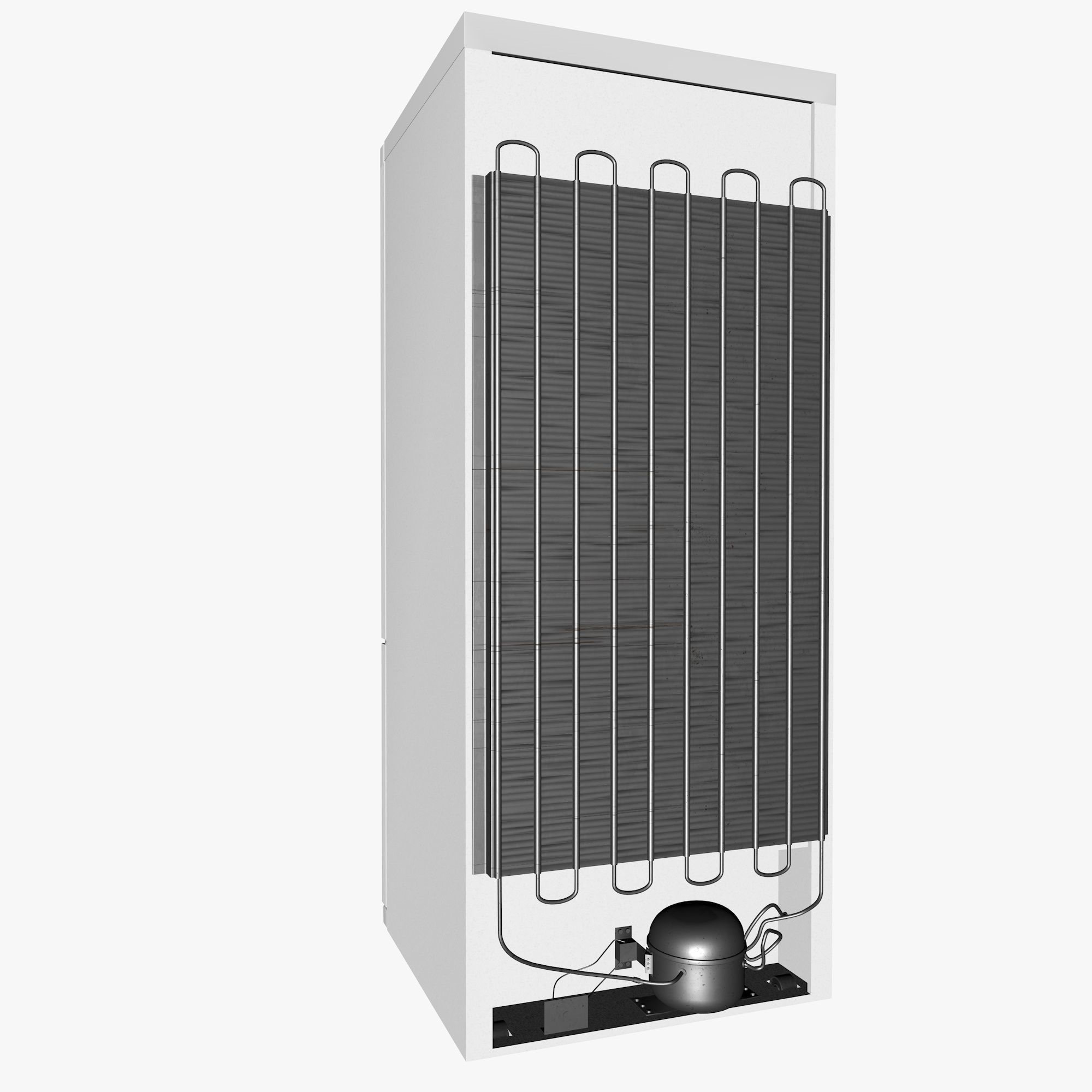 white fridge 3D model_9